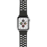 Pela Apple Watch 44/45/46mm/Apple Watch Ultra -ranneke, viininpunainen/musta