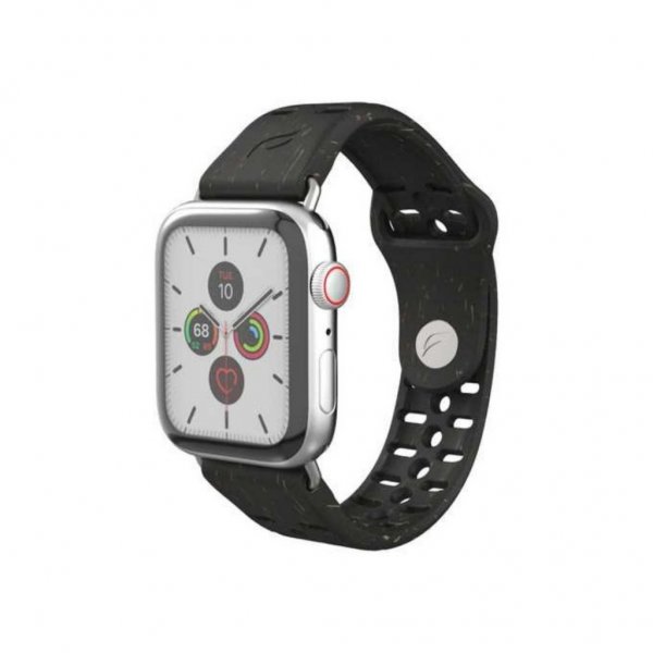 Pela Apple Watch 44/45/46mm/Apple Watch Ultra -ranneke, viininpunainen/musta