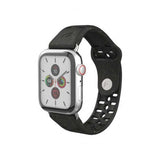 Pela Apple Watch 44/45/46mm/Apple Watch Ultra -ranneke, viininpunainen/musta