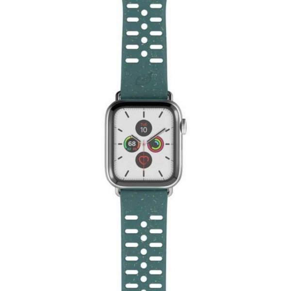 Pela Apple Watch 44/45/46mm/Apple Watch Ultra ranneke, viininvihreä