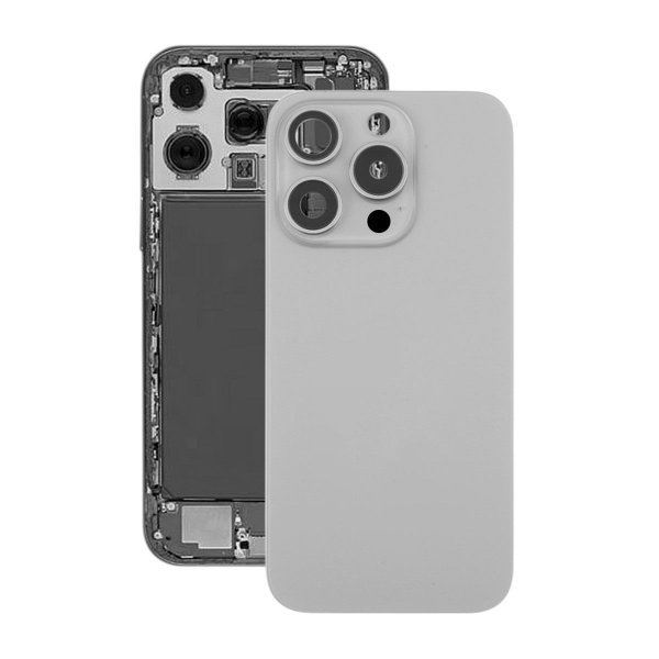 iPhone 16 Pro Takalasi magneetilla ja kameralinssillä - Luonnollinen titaani