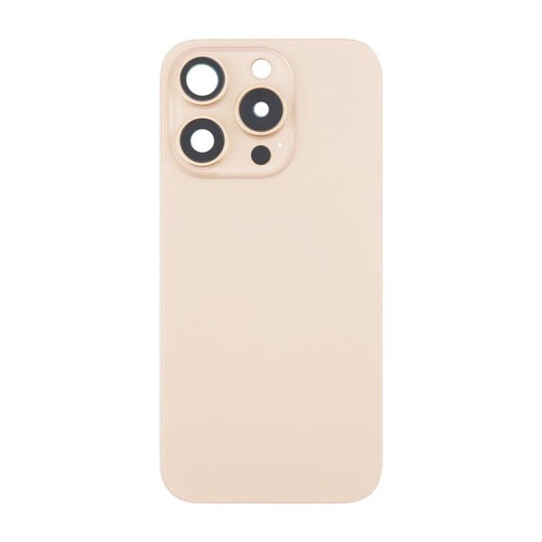 iPhone 16 Pro Max Takalasi magneetilla ja kameralinssillä – Hiekanvärinen titaani