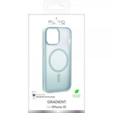 Puro iPhone 15 Gradient MagSafe -suojakuori, vihreä