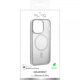 Puro iPhone 15 Pro -suojakuori Gradient MagSafe, hopea