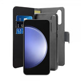Puro Samsung Galaxy S23 FE Kotelo Wallet Detachable 2 in 1 Musta
