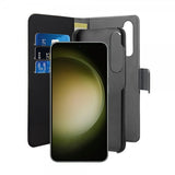 Puro Samsung Galaxy S24 Plus Suojakotelo Lompakko Irrotettava 2-in-1 Musta
