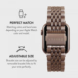 Burga Apple Watch 44/45/46mm/Ultra 49mm ranneke, metalli, ruusukulta