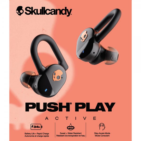 Skullcandy Langattomat Kuulokkeet Push Play Musta Oranssi