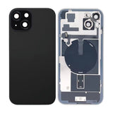 iPhone 15 Plus Takaosa Lasi pienosilla - Musta