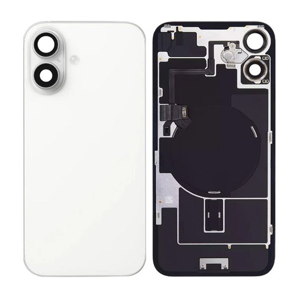 iPhone 16 Takalasi pienillä osilla - Valkoinen