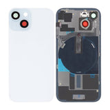 iPhone 15 Takalasi pienosilla - Valkoinen