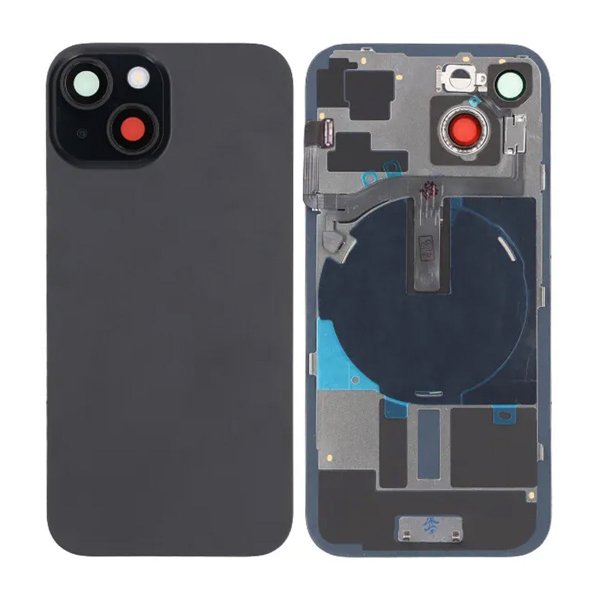 iPhone 15 Takalasi pienosilla - Musta