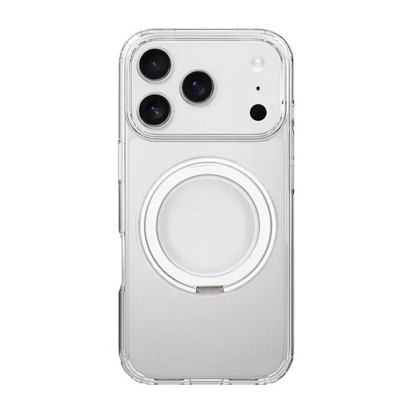 iPhone 17 Pro Max Kuori Käännettävä MagSafe-jalusta Läpinäkyvä