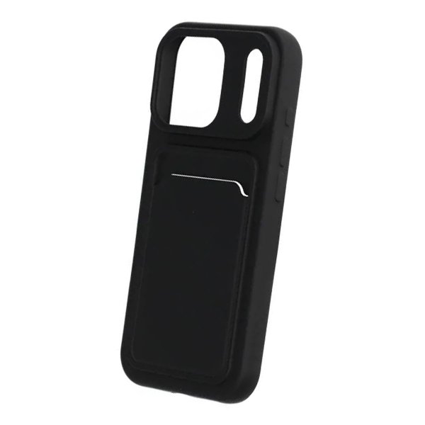 iPhone 17 Pro Kotelo Korttipidike Musta
