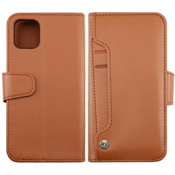 Rvelon iPhone 11 Kotelo 4 Korttipaikkaa Ruskea