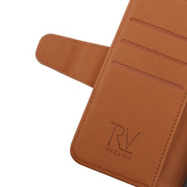 Rvelon iPhone 11 Kotelo 4 Korttipaikkaa Ruskea