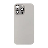 iPhone 15 Pro Max Takalasi Kokonainen OEM - Luonnollinen Titaani
