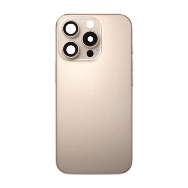 iPhone 16 Pro Takalasi pienillä osilla - Hiekanvärinen titaani