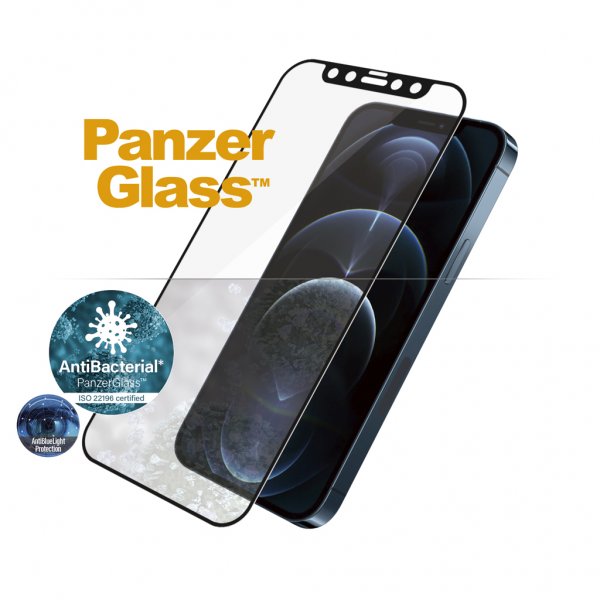 PanzerGlass iPhone 12 Pro Max näytönsuoja reunasta reunaan, sinistä valoa suodattava