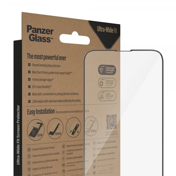 PanzerGlass iPhone 13 Pro Max/iPhone 14 Plus näytönsuoja Ultra-Wide Fit