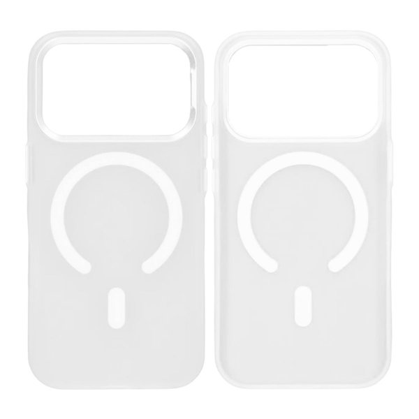 iPhone 17 Pro -kuori, kamerasuoja, MagSafe, valkoinen