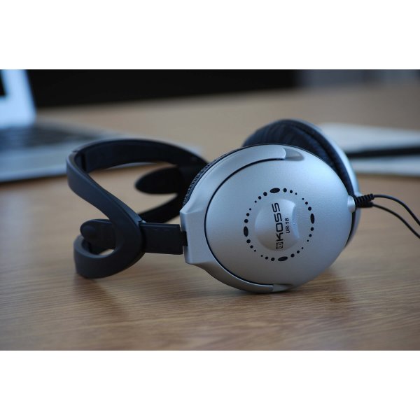Koss UR18 Over Ear -kuulokkeet, hopea
