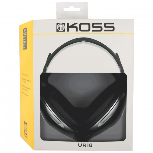 Koss UR18 Over Ear -kuulokkeet, hopea