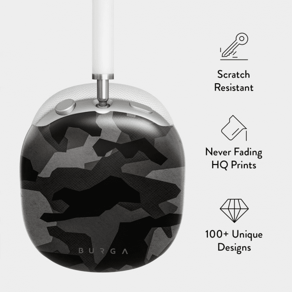 Burga AirPods Max kuorimalli Night Black Camo