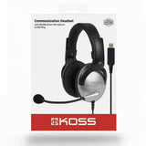 Koss Headset SB45 USB On-Ear hopea/musta
