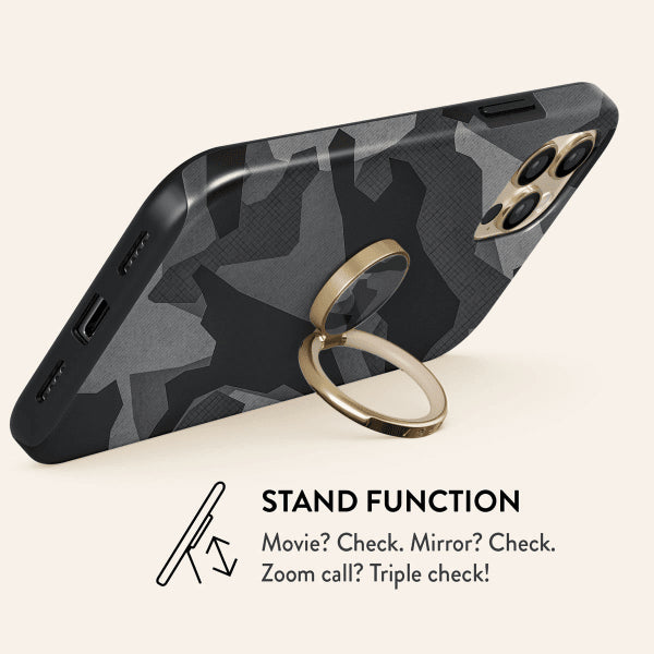 Burga Puhelinrengas Night Black Camo