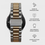 Burga Samsung Galaxy Watch 20mm Ranneke Metalli Hopea Kulta