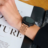 Burga Samsung Galaxy Watch 20mm Ranneke Metalli Ruusukulta