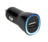 Vivanco Autolaturi 1xUSB-A 2.1A 12/24V Musta