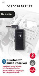 Vivanco Adapter Bluetooth-äänivastaanotin 3.5mm Musta