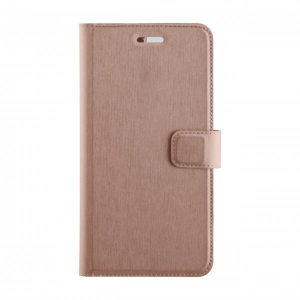 Vivanco iPhone 6/6S Plus/iPhone 7 Plus/iPhone 8 Plus -suojakotelo Classic Wallet, ruusukulta