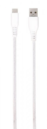 Vivanco Kabel Longlife Braided USB-A/USB-C 1.5m Valkoinen