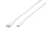 Vivanco Kabel Longlife Braided USB-A/USB-C 1.5m Valkoinen