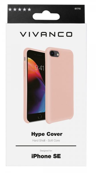 Vivanco iPhone 6/6S/7/8/SE kuori Hype Cover, pinkki
