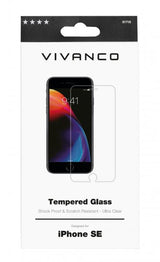 Vivanco iPhone 6/6S/7/8/SE Näytönsuoja karkaistu suojalasi 9H