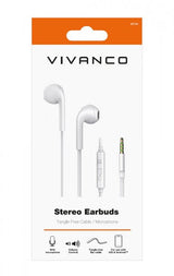 Vivanco Kuulokkeet Stereo Earbuds 3.5mm Valkoinen