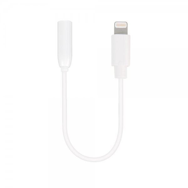 Vivanco Äänisovitin Lightning–3,5 mm MFI Valkoinen