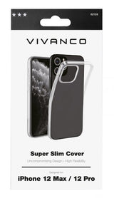 Vivanco iPhone 12/iPhone 12 Pro Kuori Super Slim Cover Läpinäkyvä