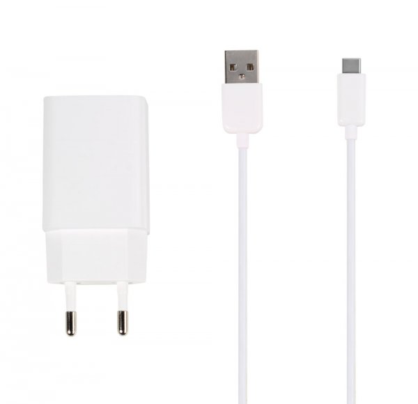 Vivanco Laturi kaapelilla Adaptive Fast Charger Set USB-C 15W 1m Valkoinen