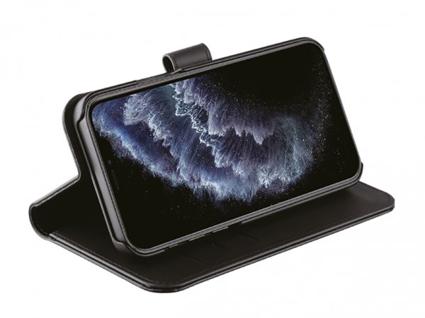 Vivanco iPhone 12 Mini Kotelo Classic Wallet Musta