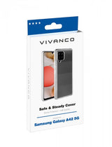 Vivanco Samsung Galaxy A42 5G Suojakuori Safe & Steady Läpinäkyvä
