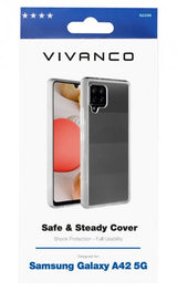 Vivanco Samsung Galaxy A42 5G Suojakuori Safe & Steady Läpinäkyvä
