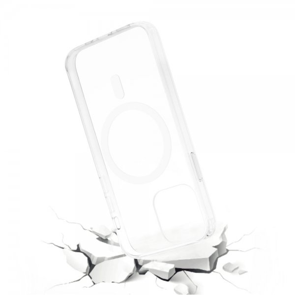 Vivanco iPhone 13 Pro -suojakuori Mag Steady MagSafe, läpinäkyvä