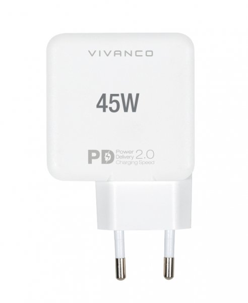 Vivanco Laturi Super Fast PD Dual Charger 45W