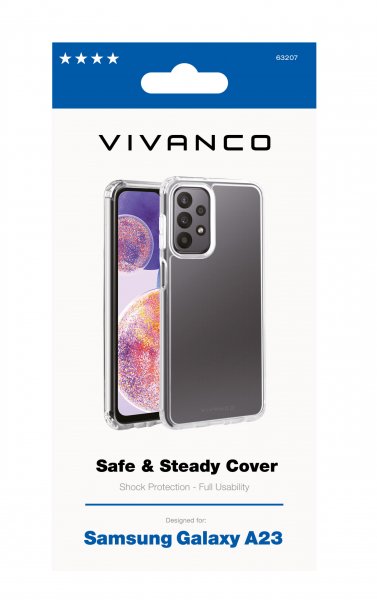 Vivanco Samsung Galaxy A23 5G Kuori Safe & Steady Transparent
