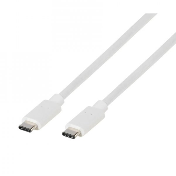 Vivanco Latauskaapeli USB-C/USB-C 2.0 1.2m Valkoinen